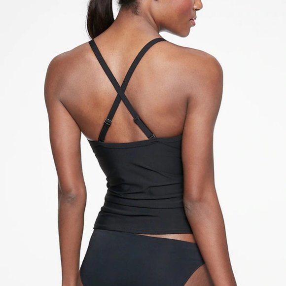 Athleta Twist Up Tankini 36B/C Black - Picture 2 of 4